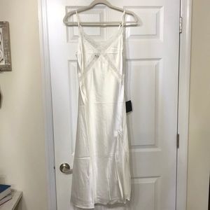 New with tags!! White silk and lace dress